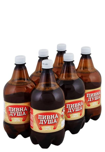 Упаковка Пиво Пивна душа Светлое ( 4,2% светлое 1 л 6 шт )  фото упаковка пиво пивна душа светлое ( 4,2% светлое 1 л 6 шт )