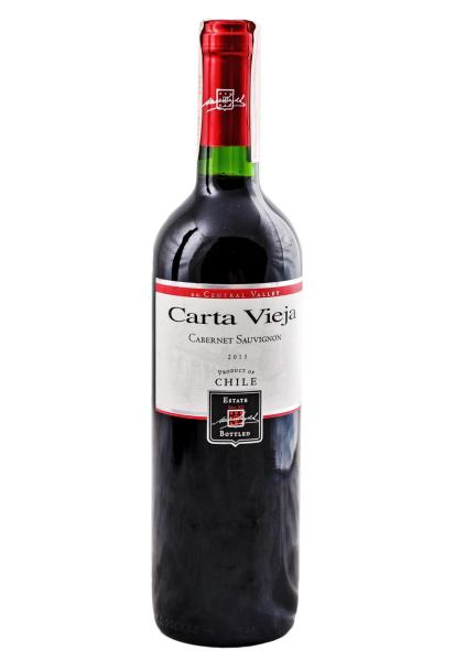 Carta Vieja Cabernet Sauvignon Красное Сухое 0.75 л фото carta vieja cabernet sauvignon красное сухое 0.75 л