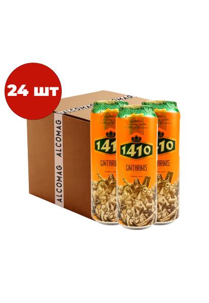 Упаковка Пиво 1410 Amberis ( светлое ж/б 0.568 л 24 шт)