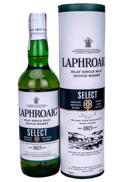 Виски Laphroaig Select в тубусе 0.7 л фото виски laphroaig select в тубусе 0.7 л