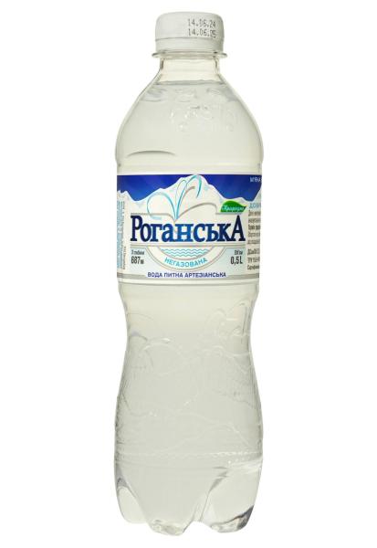 Вода артезианская Роганська природная негаз 0.5 л фото вода артезианская роганська природная негаз 0.5 л