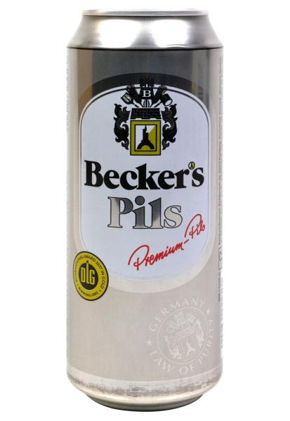 Пиво Beckers Pils 5% светлое ж/б 0.5 л фото пиво beckers pils 5% светлое ж/б 0.5 л