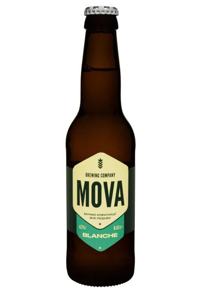 Пиво Blanche MOVA светлое 0.33 л  фото пиво blanche mova светлое 0.33 л