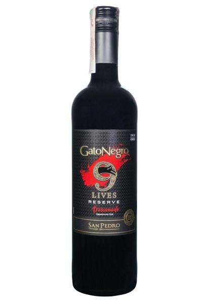 Gato Negro 9 Lives Apasionado Reserve Красное Сухое 0.75 л фото gato negro 9 lives apasionado reserve красное сухое 0.75 л
