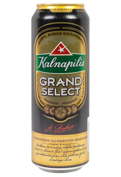 Пиво Kalnapilis Grand Select 5,4% ж/б 0.568 л фото пиво kalnapilis grand select 5,4% ж/б 0.568 л