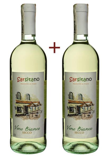 Набор вина Sarsitano Vino Bianco Secco Белое Сухое 0.75 (набор 2 х 0.75 л) фото набор вина sarsitano vino bianco secco белое сухое 0.75 (набор 2 х 0.75 л)