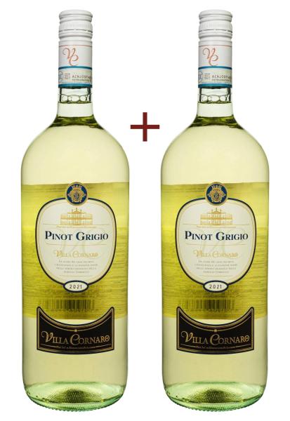 Набор вина Villa Cornaro Pinot Grigio Белое Сухое 1.5 (набор 2 х 1.5 л) фото набор вина villa cornaro pinot grigio белое сухое 1.5 (набор 2 х 1.5 л)