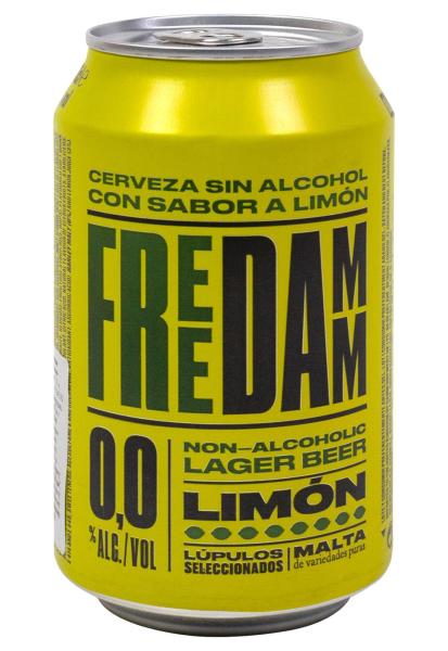Пиво Estrella Free Damm Limon без/алк ж/б 0.33 л фото пиво estrella free damm limon без/алк ж/б 0.33 л