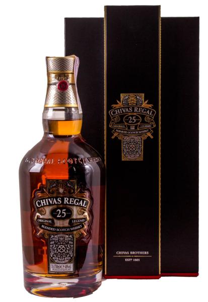 Виски Chivas Regal 25 y.o. в коробке 0.7 л фото виски chivas regal 25 y.o. в коробке 0.7 л