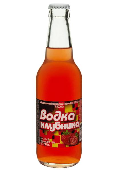росинка водка-клубника стекло 0,33 л 
