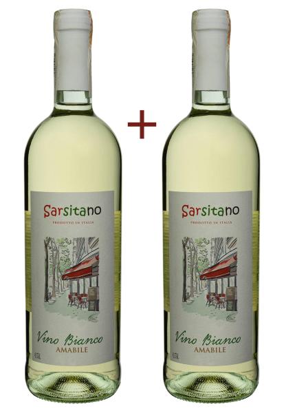 Набор вина Sarsitano Vino Bianco Amabile Белое Полусладкое 0.75 (набор 2 х 0.75 л) фото набор вина sarsitano vino bianco amabile белое полусладкое 0.75 (набор 2 х 0.75 л)