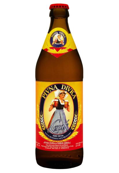 Пиво PIVNA DIVKA 4.9% светлое 0.5 л фото пиво pivna divka 4.9% светлое 0.5 л