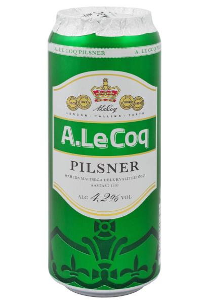 Пиво A Le Cog Pilsner 4,2% ж/б 0.5 л фото пиво a le cog pilsner 4,2% ж/б 0.5 л