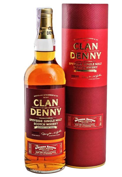 Виски Clan Denny Speyside Single Malt в тубусе 0.7 л фото виски clan denny speyside single malt в тубусе 0.7 л