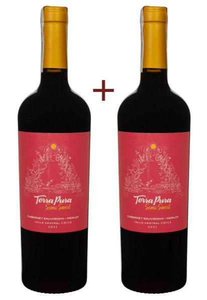 Набор вина Terra Pura Сabernet Sauvignon Merlot Красное Полусладкое 0.75 (набор 2 х 0.75 л) фото набор вина terra pura сabernet sauvignon merlot красное полусладкое 0.75 (набор 2 х 0.75 л)