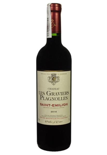 Chаteau Les Graviers Plagnolles Saint-Emilion 2016 Красное Сухое 0.75 л фото chаteau les graviers plagnolles saint-emilion 2016 красное сухое 0.75 л