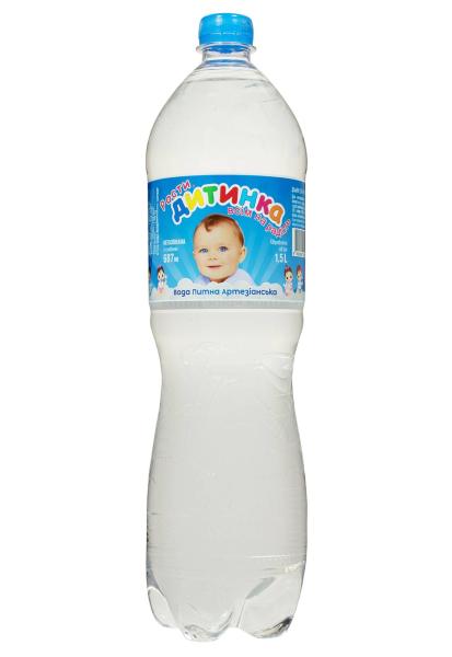 Вода артезианская Расти, ребенок всем на радость негаз 1.5 л фото вода артезианская расти, ребенок всем на радость негаз 1.5 л