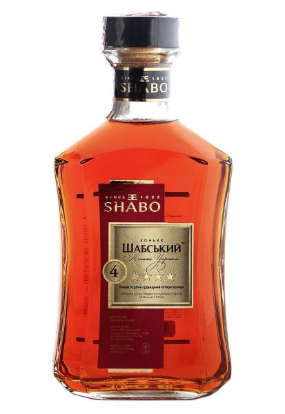 Коньяк Shabo ШАБСЬКИЙ 4 года 0.5 л фото коньяк shabo шабський 4 года 0.5 л