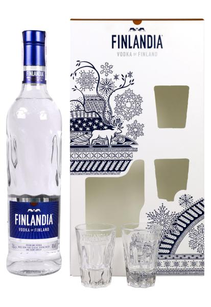 Водка Finlandia с рюмками 0.7 л фото водка finlandia с рюмками 0.7 л