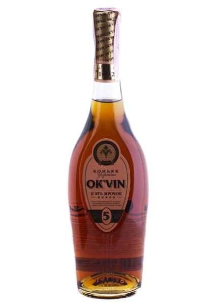 Коньяк OKVIN 5 лет 0.5 л фото коньяк okvin 5 лет 0.5 л