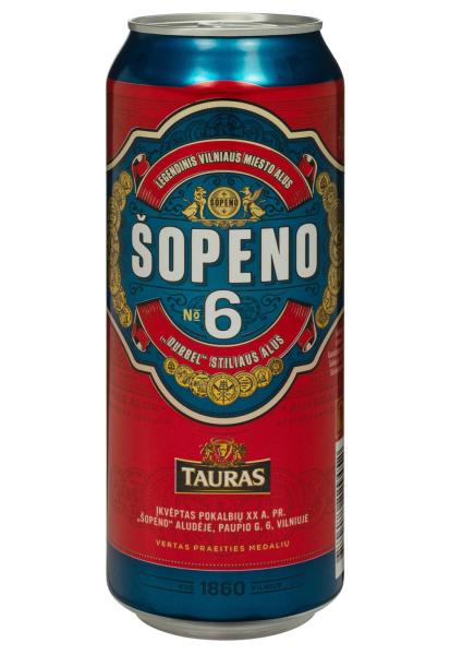Пиво Tauras Sopeno 6 ж/б 6,6% 0.5 л фото пиво tauras sopeno 6 ж/б 6,6% 0.5 л