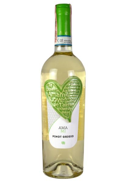 Amami Pinot Grigio Delle Venezie DOC Белое Сухое 0.75 л фото amami pinot grigio delle venezie doc белое сухое 0.75 л