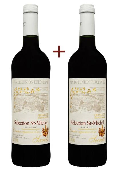 Набор вина Selection St-Michel Красное Сухое 0.75 (набор 2 х 0.75 л) фото набор вина selection st-michel красное сухое 0.75 (набор 2 х 0.75 л)