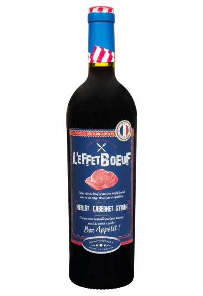 L'eFFet Boeuf Merlot-Cabernet-Syrah Красное Полусухое 0.75 л  фото l'effet boeuf merlot-cabernet-syrah красное полусухое 0.75 л
