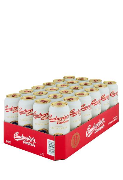 Упаковка Пиво Budweiser Budvar ( 5% светлое ж/б 0.5 л 24 шт )  фото упаковка пиво budweiser budvar ( 5% светлое ж/б 0.5 л 24 шт )