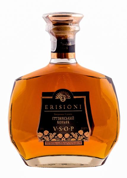 Бренди Erisioni V.S.O.P. 0.5 л фото бренди erisioni v.s.o.p. 0.5 л