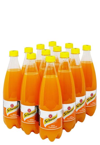 упаковка напитка schweppes mandarin ( 0.75 л 12 шт ) 