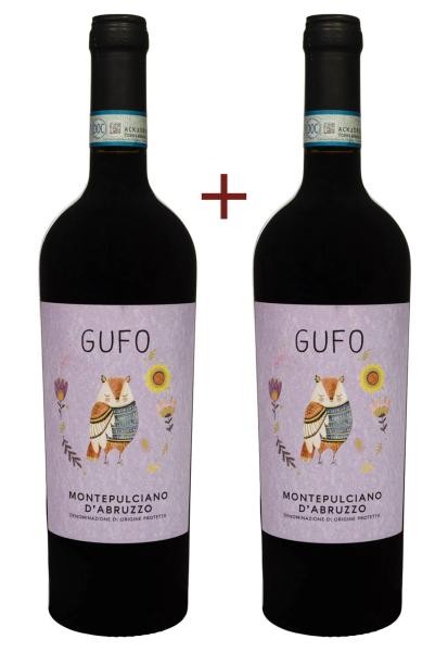Набор вина Gufo Montepulciano d`Abruzzo Красное Сухое 0.75 (набор 2 х 0.75 л) фото набор вина gufo montepulciano d`abruzzo красное сухое 0.75 (набор 2 х 0.75 л)