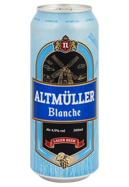 Пиво Altmuller Blanche светлое н/ф 4,9%  ж/б 0.5 л фото пиво altmuller blanche светлое н/ф 4,9%  ж/б 0.5 л