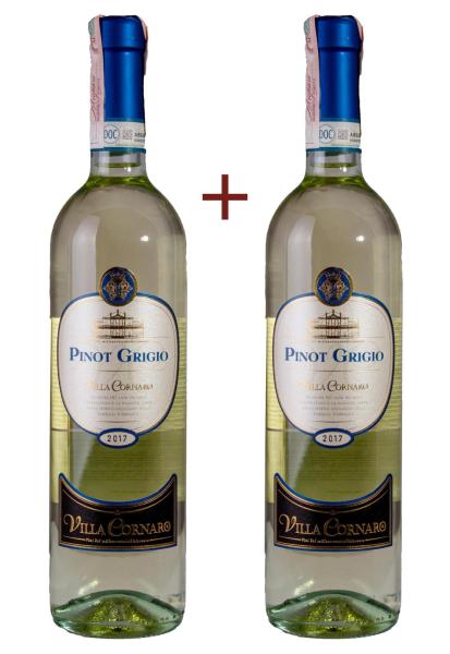 Набор вина Villa Cornaro Pinot Grigio Белое Сухое 0.75 (набор 2 х 0.75 л) фото набор вина villa cornaro pinot grigio белое сухое 0.75 (набор 2 х 0.75 л)