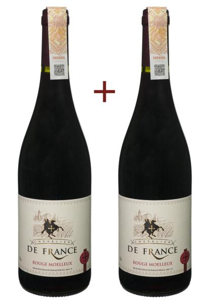 Набор вина Chevalier de France Rouge Moelleux Красное Полусладкое 0.75 (набор 2 х 0.75 л) фото набор вина chevalier de france rouge moelleux красное полусладкое 0.75 (набор 2 х 0.75 л)