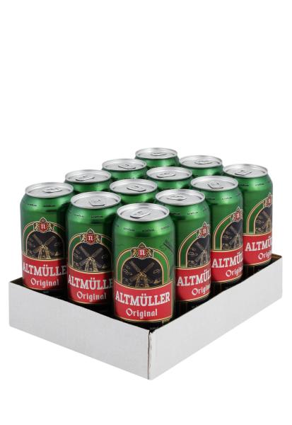 Упаковка Пиво Altmuller ( светлое 5,1% ж/б 0.5 л 12 шт )  фото упаковка пиво altmuller ( светлое 5,1% ж/б 0.5 л 12 шт )