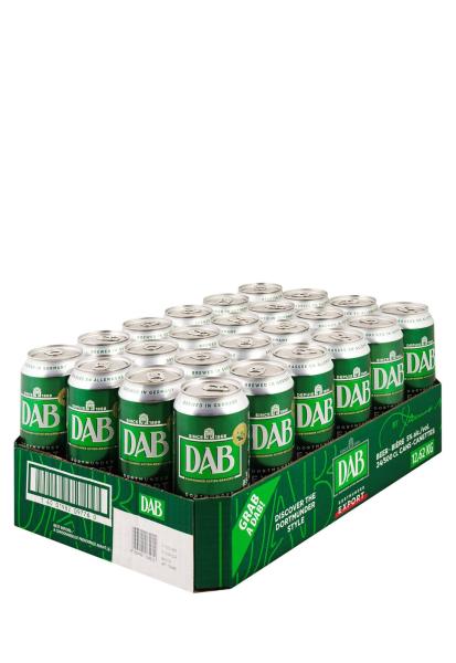 Упаковка Пиво DAB ( 5% светлое ж/б 0.5 л 24 шт )  фото упаковка пиво dab ( 5% светлое ж/б 0.5 л 24 шт )