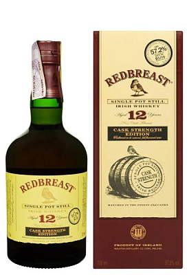 виски redbreast cask strength 12 y.o. в коробке 0.7 л