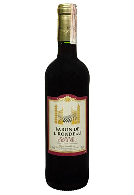 baron de lirondeau красное полусухое 0.75 л