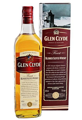 виски glen clyde 3 y.o. в коробке 0.7 л