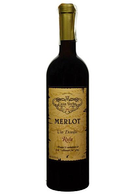 casa veche merlot красное полусухое 0.75 л