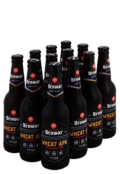 Упаковка Пиво Wheat Apa ( світле н/ф 4,5% 0.35 л 12 шт )  упаковка пиво wheat apa ( светлое н/ф 4,5% 0.35 л 12 шт )