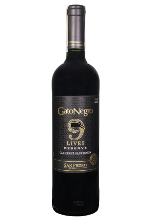 Gato Negro 9 Lives Cabernet Sauvignon Reserve Красное Сухое 0.75 л