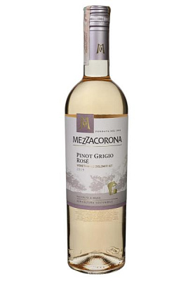 mezzacorona pinot grigio roze розовое сухое 0.75 л