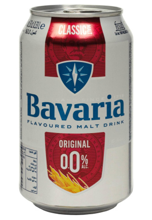 Пиво Bavaria Holland 0% б/а ж/б 0.33 л