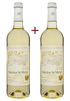 Набор вина Selection St-Michel Белое Сухое 0.75 (набор 2 х 0.75 л) набор вина selection st-michel белое сухое 0.75 (набор 2 х 0.75 л)