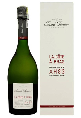 шампанское joseph perrier la cote a bras brut nature 2014 белое сухое в коробке 0.75 л 