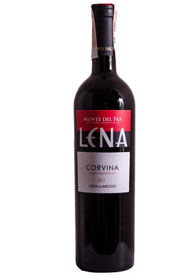 monte del fra corvina lena igt красное сухое 0.75 л