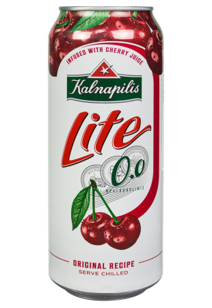 Пиво Kalnapilis Lite Cherry б/а ж/б 0.5 л фото Пиво Kalnapilis Lite Cherry б/а ж/б 0.5 л