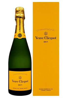 шампанское veuve clicquot ponsardin brut белое сухое в коробке 0.75 л